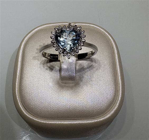 Anello Miluna Donna Le Gemme Preziose in Oro bianco Acquamarina 1.0 Ct LID2951 - LID2951
